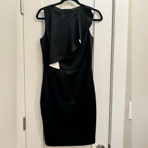 NWOT Ava & Aiden black silk dress